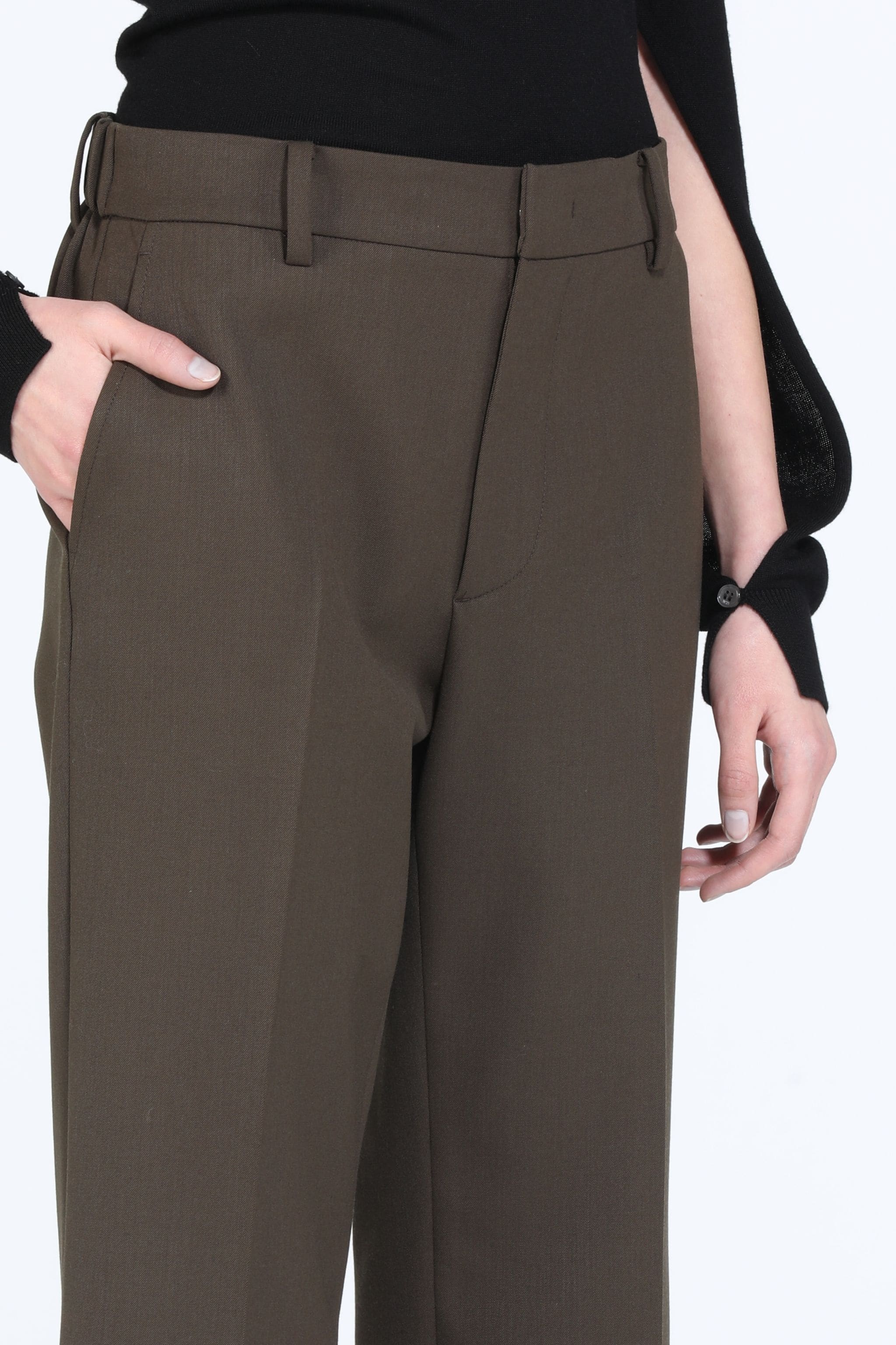 CROPPED STRAIGHT-LEG TROUSERS - 5