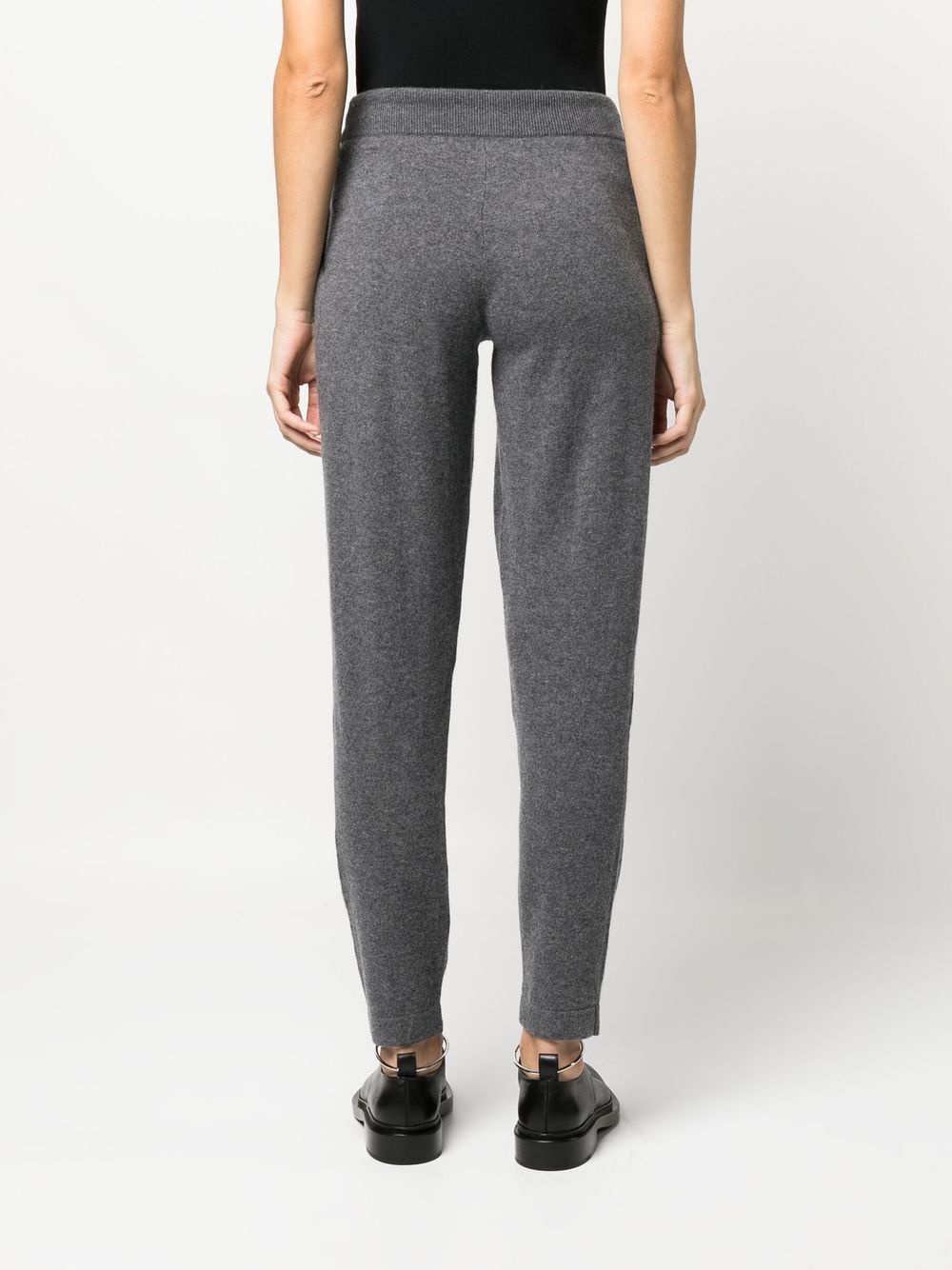 tapered-leg cashmere trousers - 4