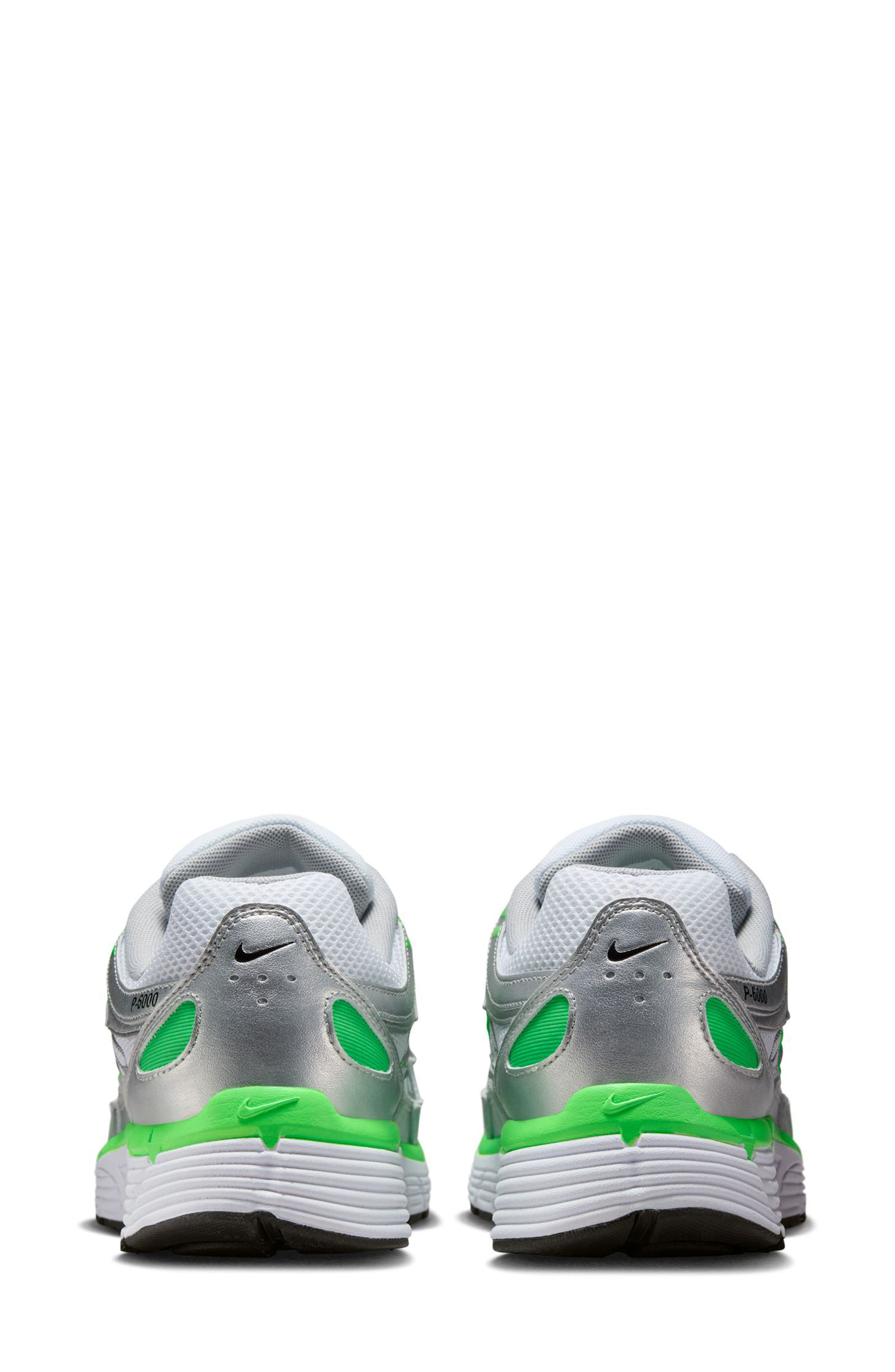 Nike P-6000 SE Sneaker in Metallic Silver/Black/White at Nordstrom - 5