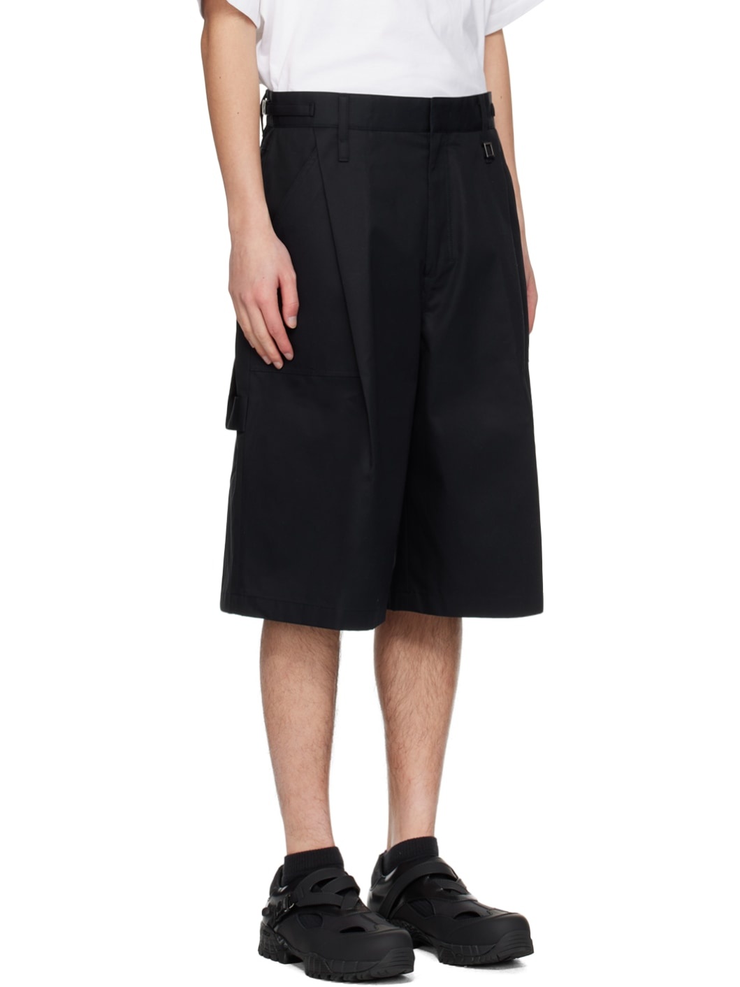Navy One-Tuck Shorts - 2