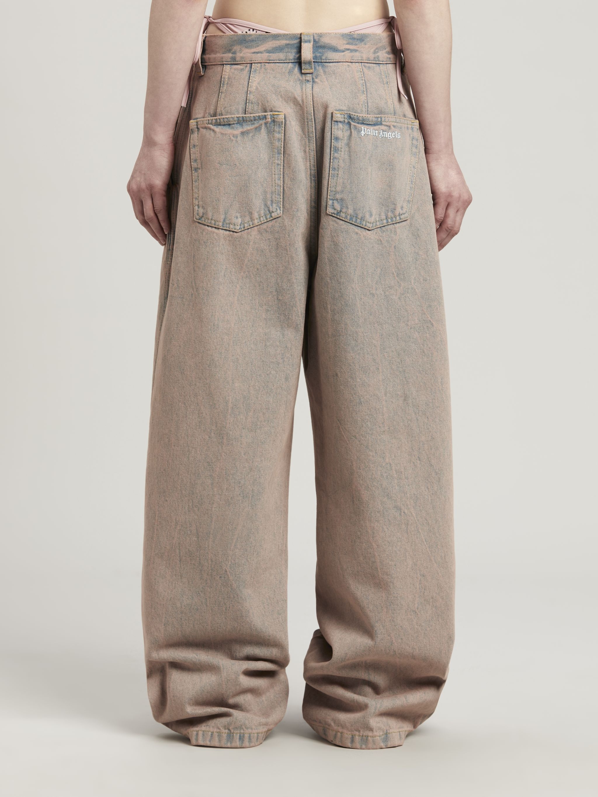 Overdye Logo Wide Leg Jeans - 5