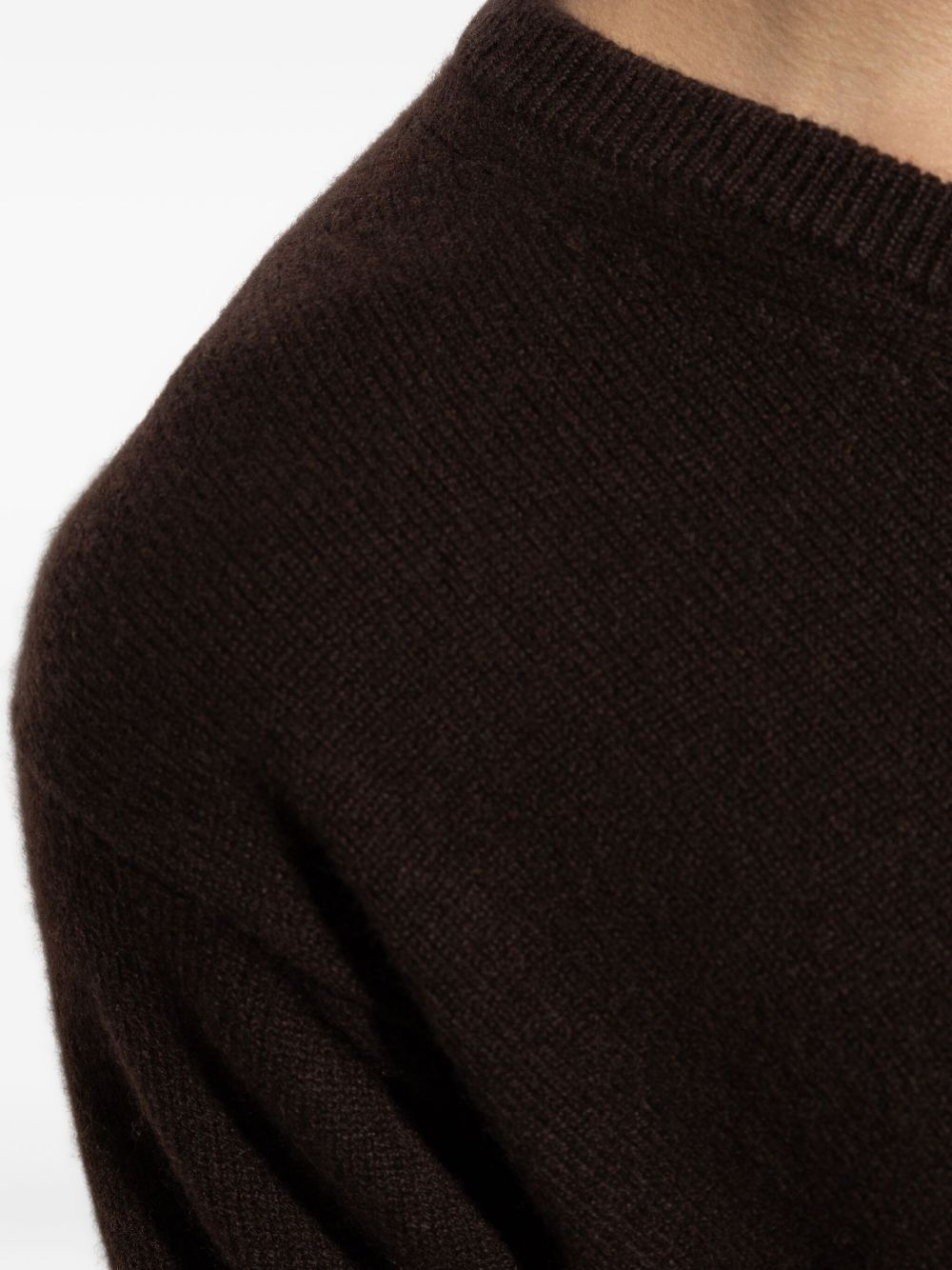 V-neck cashmere sweater - 5