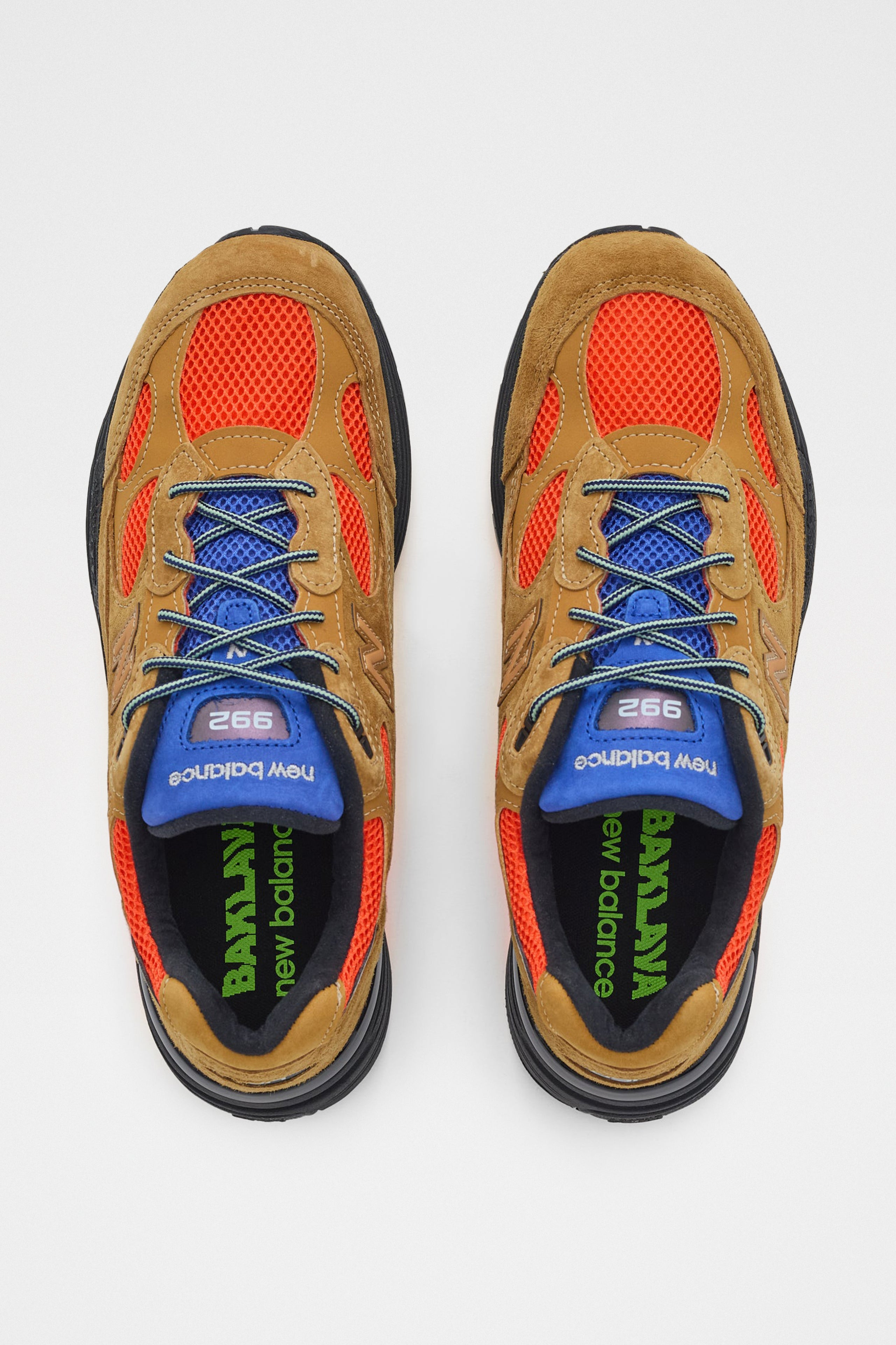 NEW BALANCE X ACTION BRONSON 992 GOLDEN BROWN / FLAME - 3