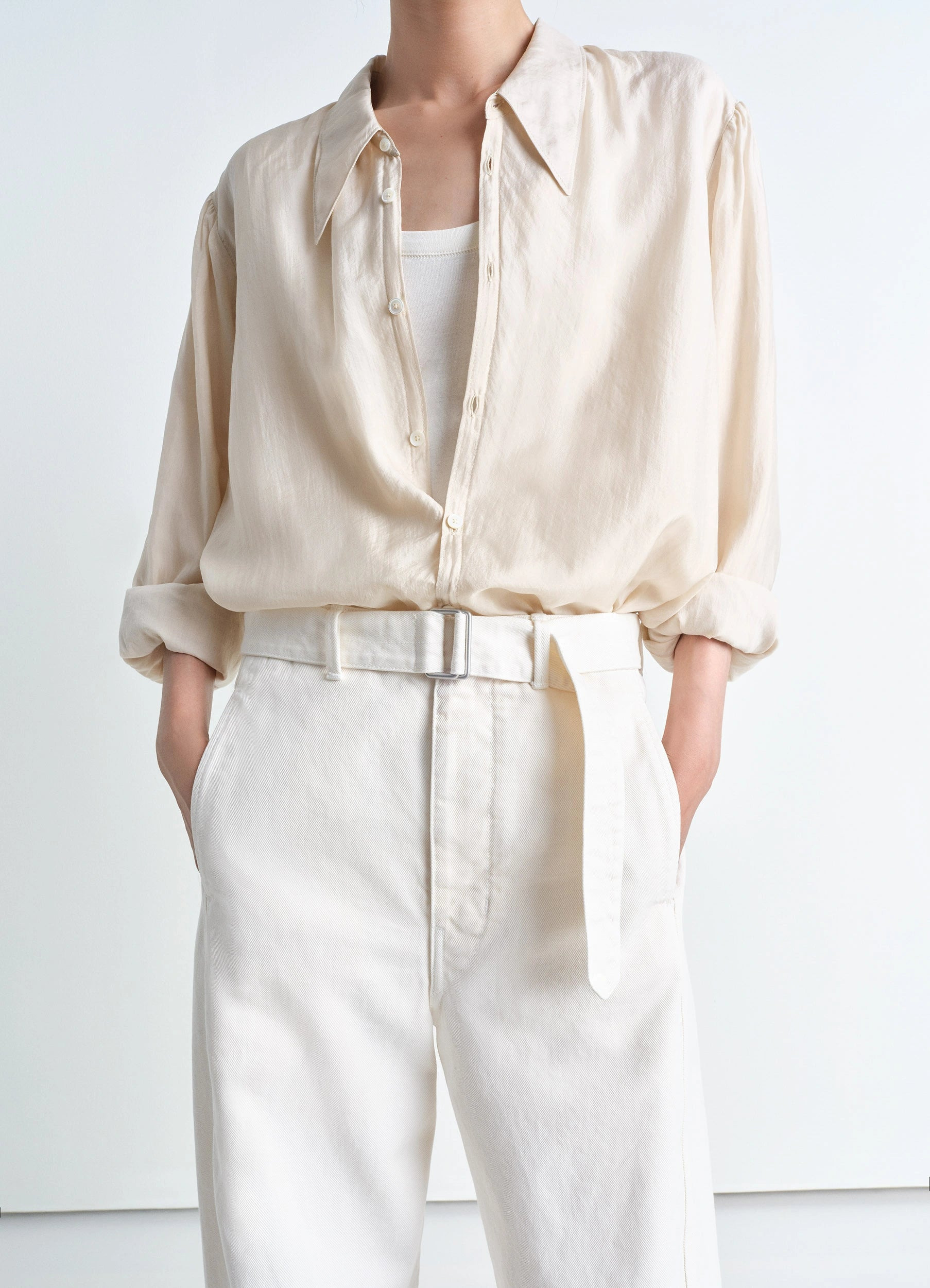 TWISTED BELTED PANTS - 5