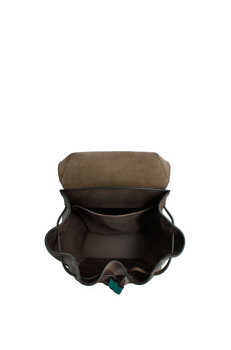 Drawstring Backpack in grained calfskin 4