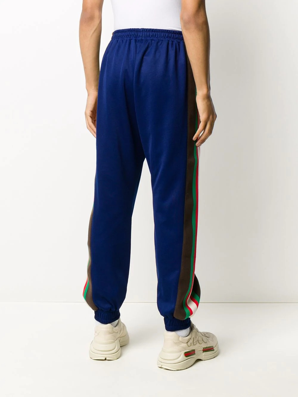 side-stripe track pants - 4