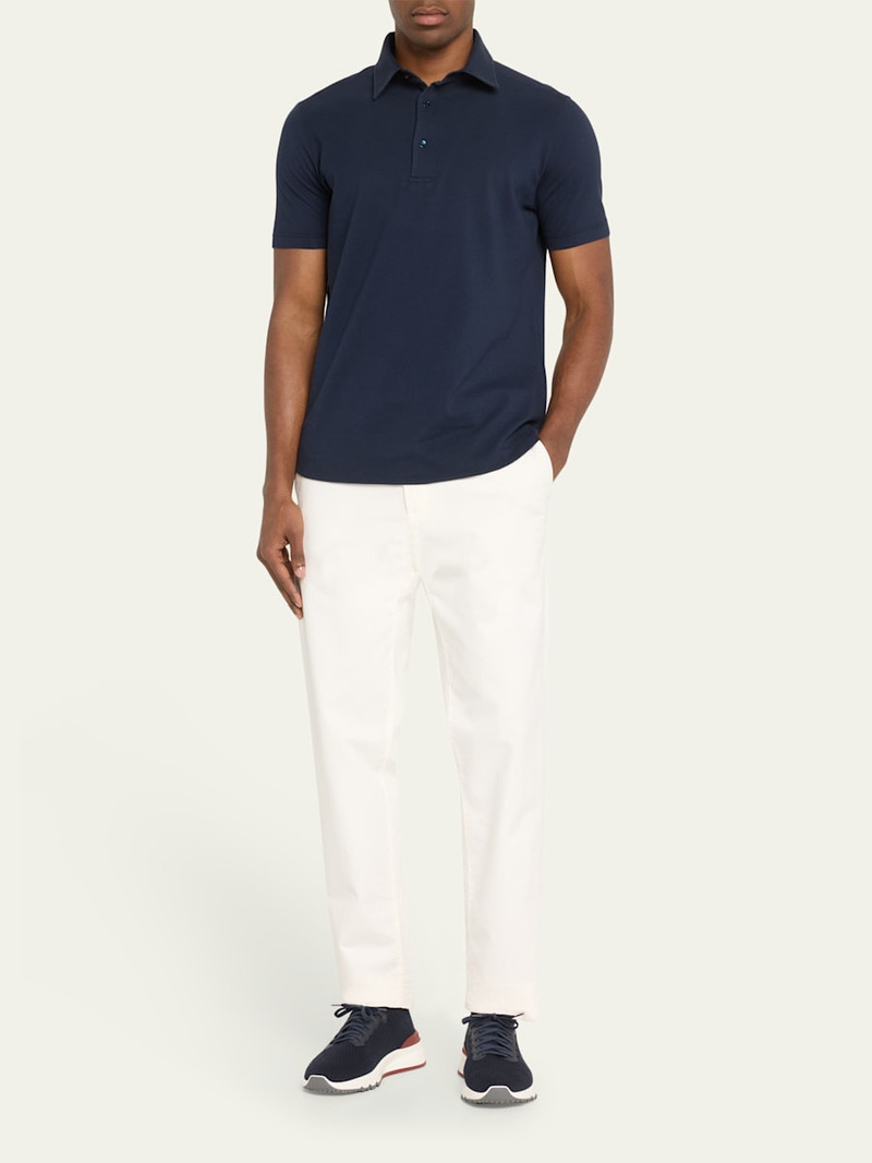 Loro Piana Men's Cotton Pique Polo Shirt outlook