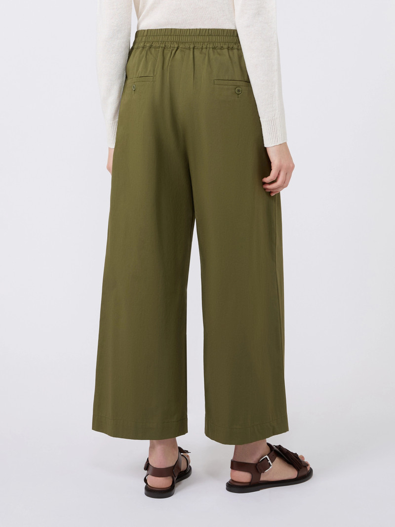 GOLFO Cotton rasetto trousers - KAKI 4
