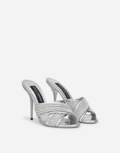 Dolce & Gabbana Crystal mesh mules outlook