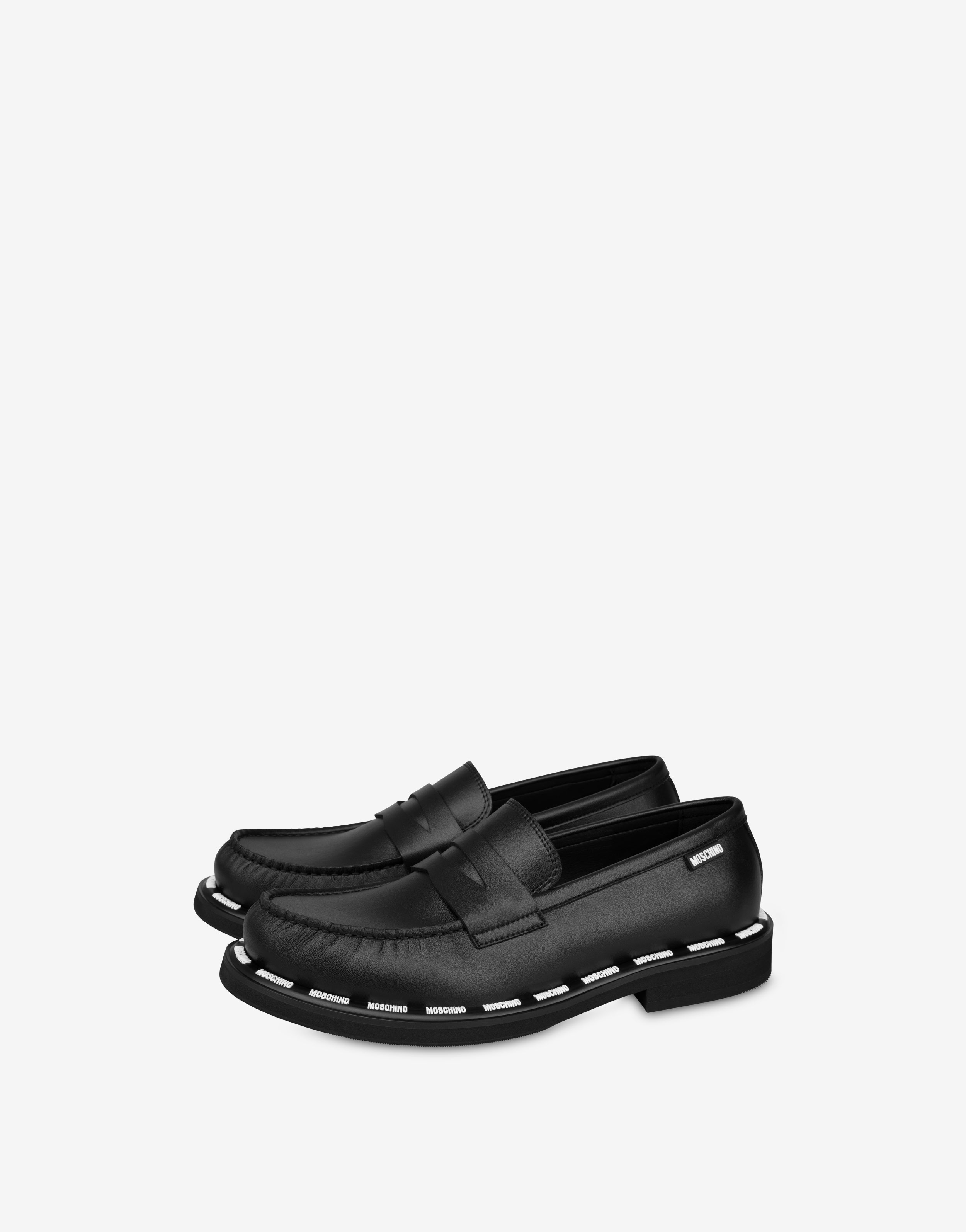 RUBBER LOGO LOAFERS - 1