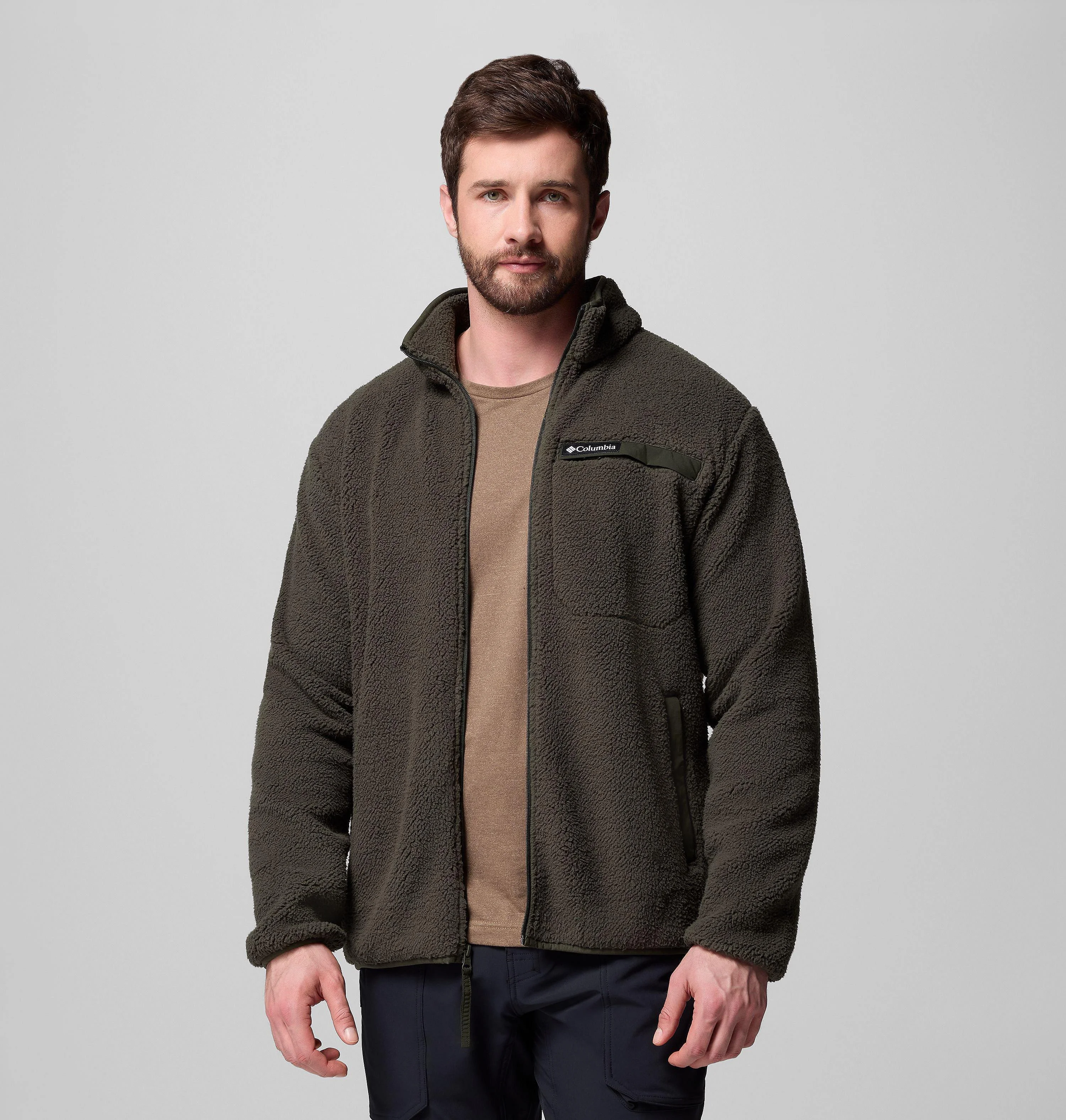 Men's Rugged Ridge High Pile Full Zip Fleece Jacket - 1