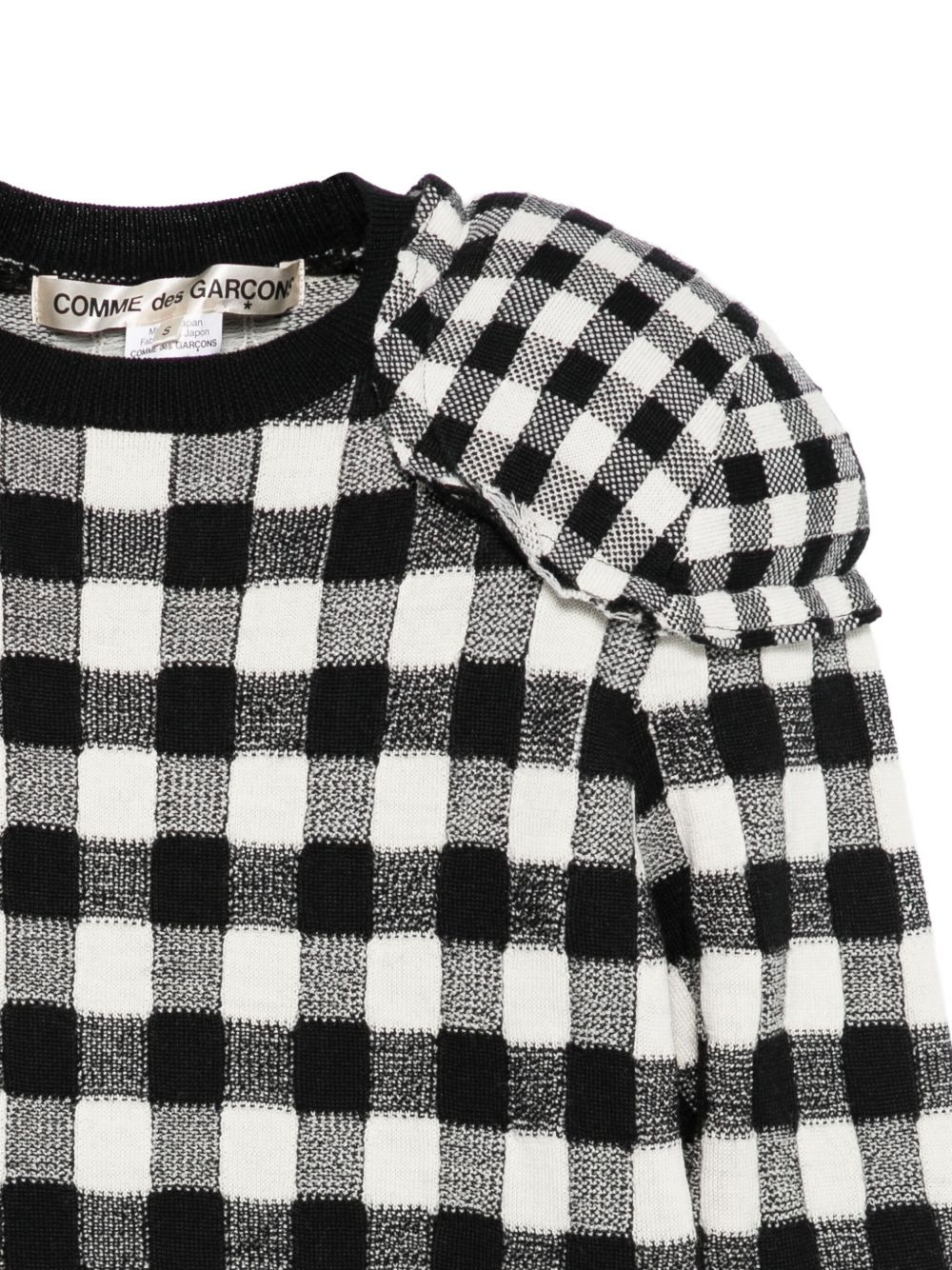 gingham-check top - 3