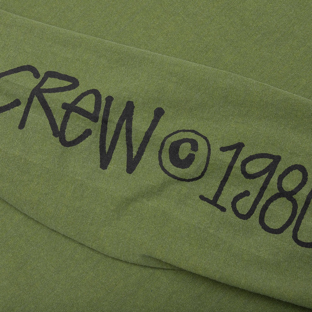 INTERNATIONAL CREW PIGMENT DYED L/S TEE - OLIVE - 3