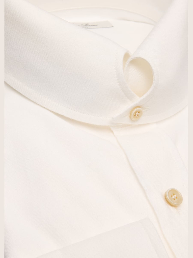 Loro Piana Men's Elia Cotton Flannel Dress Shirt outlook