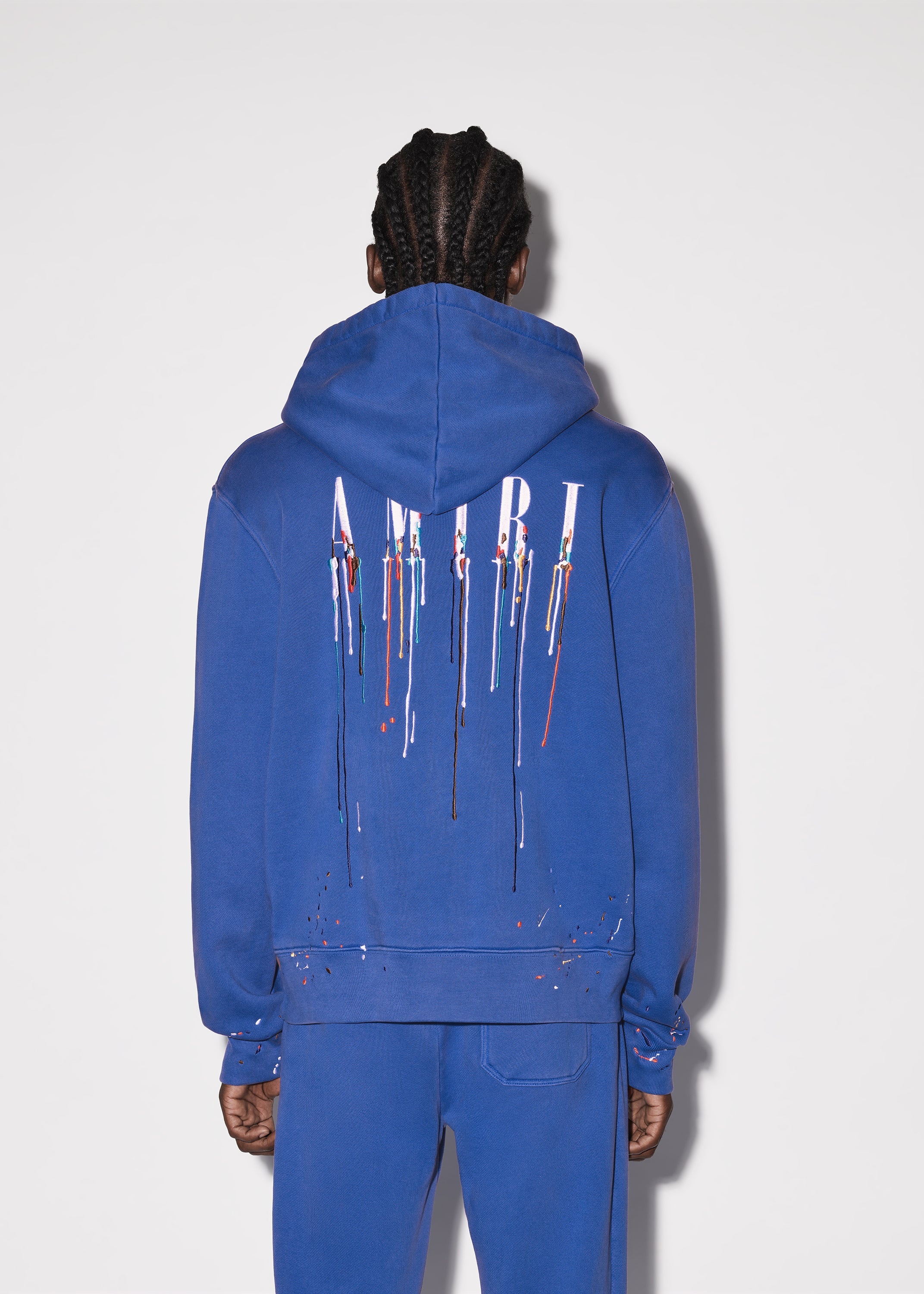 EMBROIDERED PAINT DRIP CORE LOGO HOODIE - 4