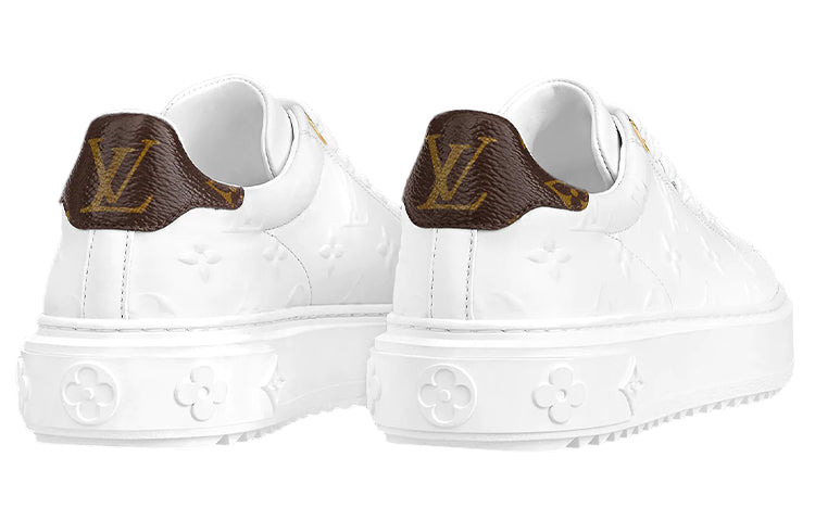 (WMNS) LOUIS VUITTON Time Out Sneakers 'White with White Monogram' 1A9HBT - 5