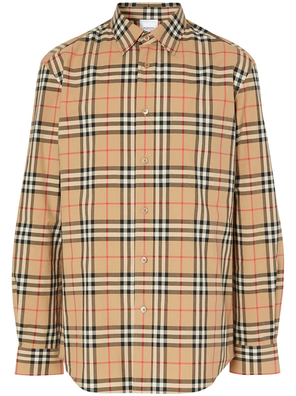 logo appliqué Vintage Check shirt - 1