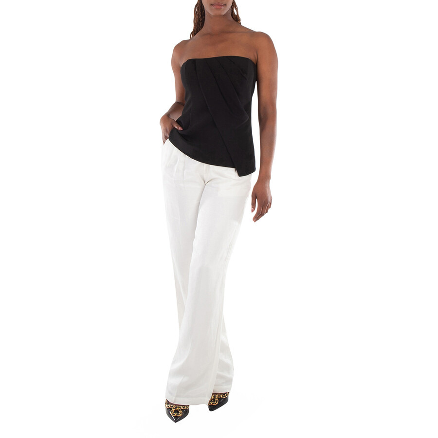 Anine Bing Ladies Black Halle Viscose-Crepe Top - 3