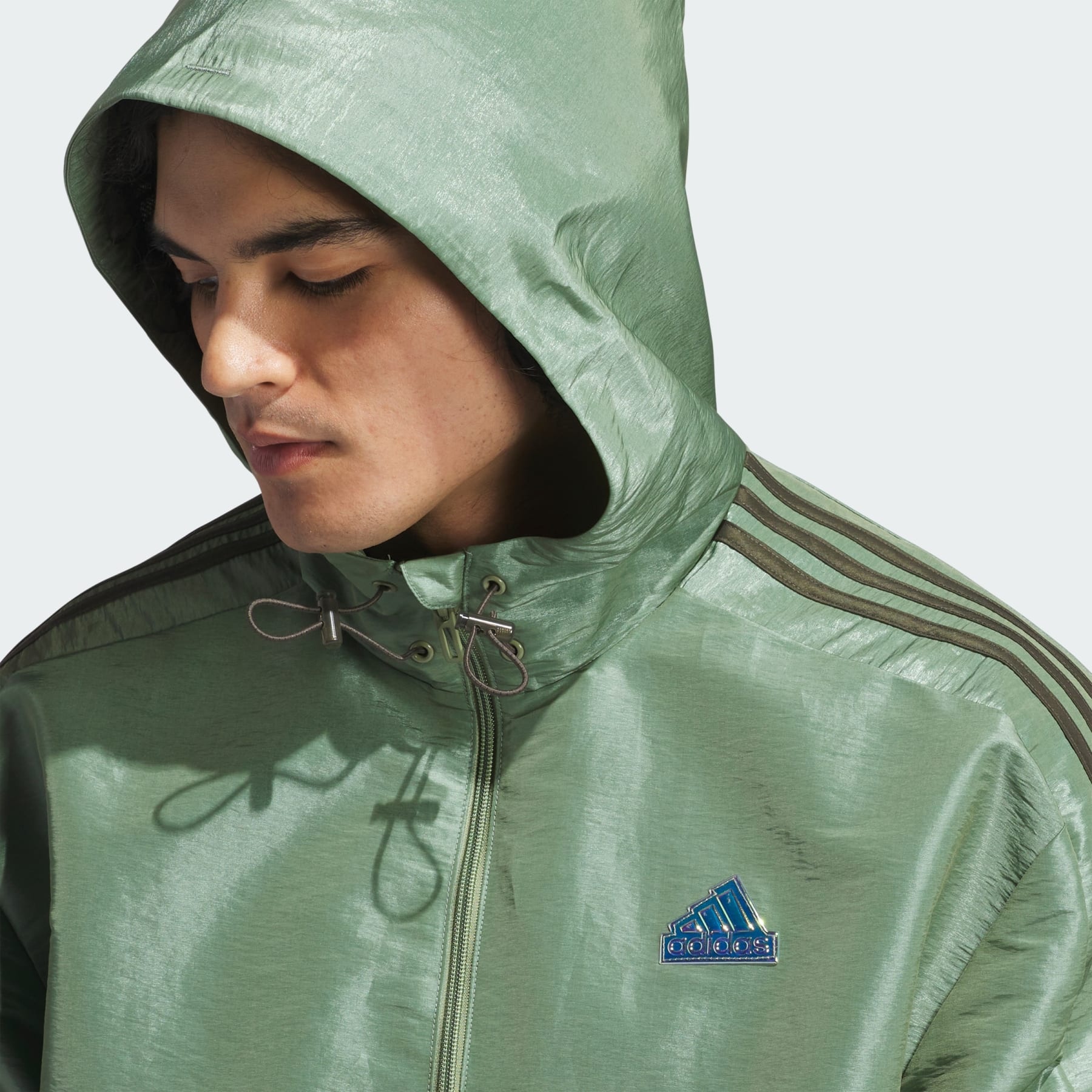 Woven ジャケット ADIDAS Windbreaker Hood Solid 5FT941