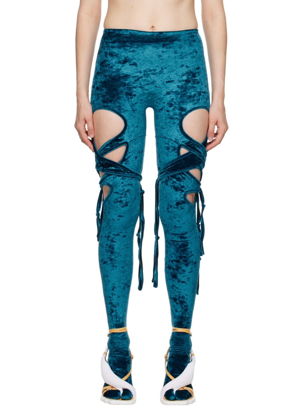 Blue Tabi Leggings - 1