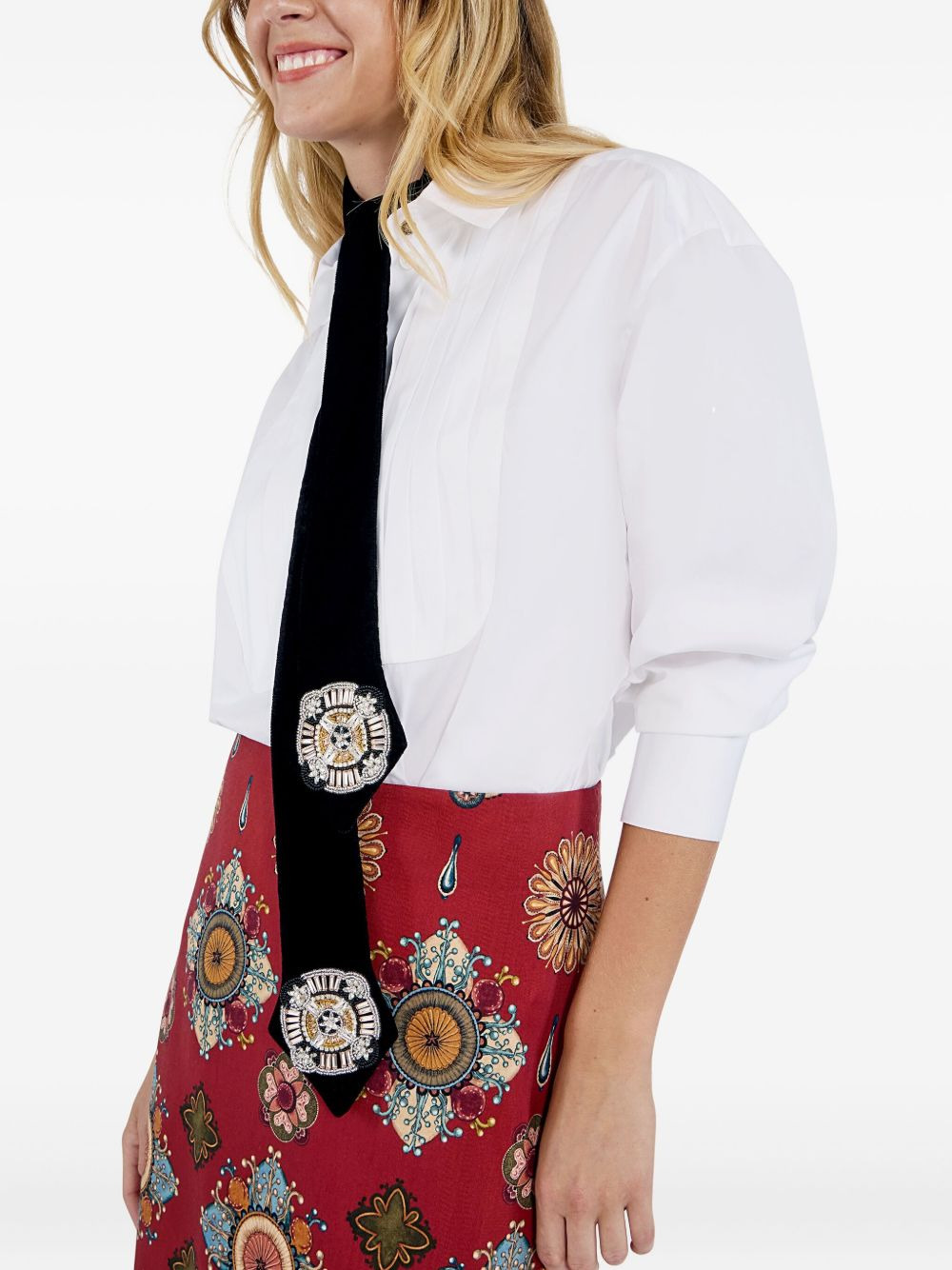 beaded velvet stole - 4