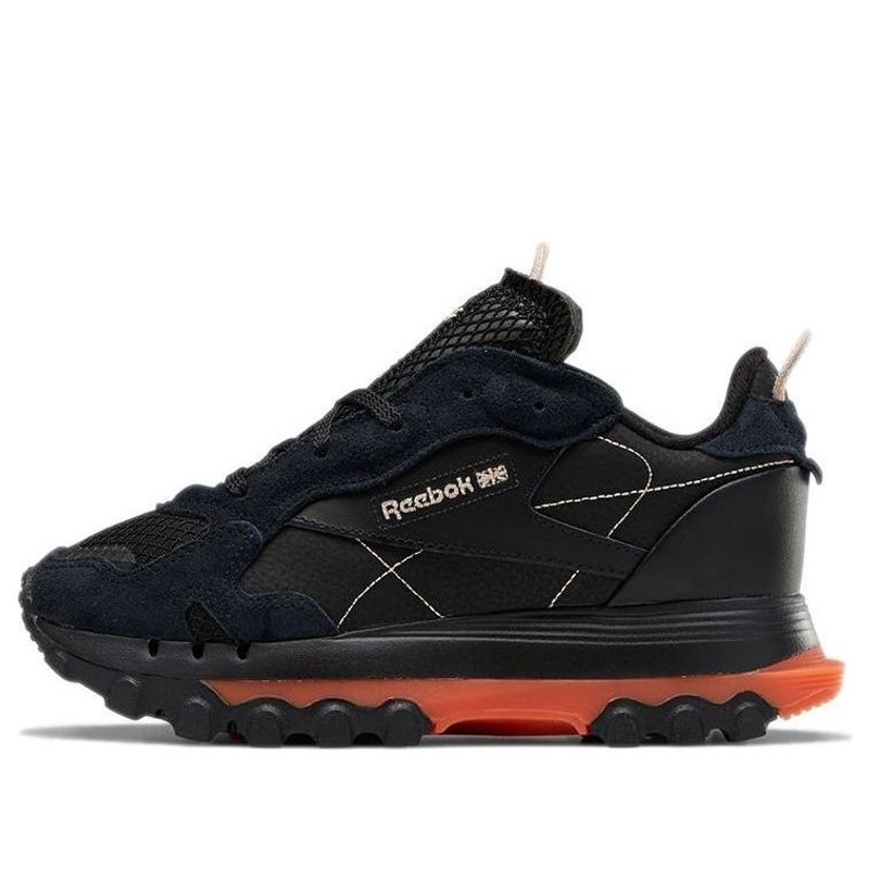 (WMNS) Reebok Classic Leather x Cardi B 'Core Black Fiery Orange' GY5925 - 1