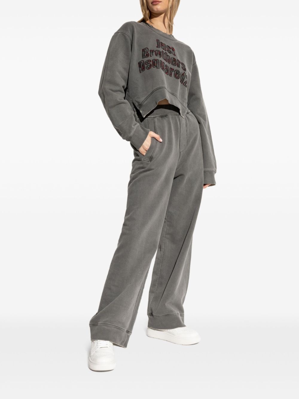 cotton track pants - 2