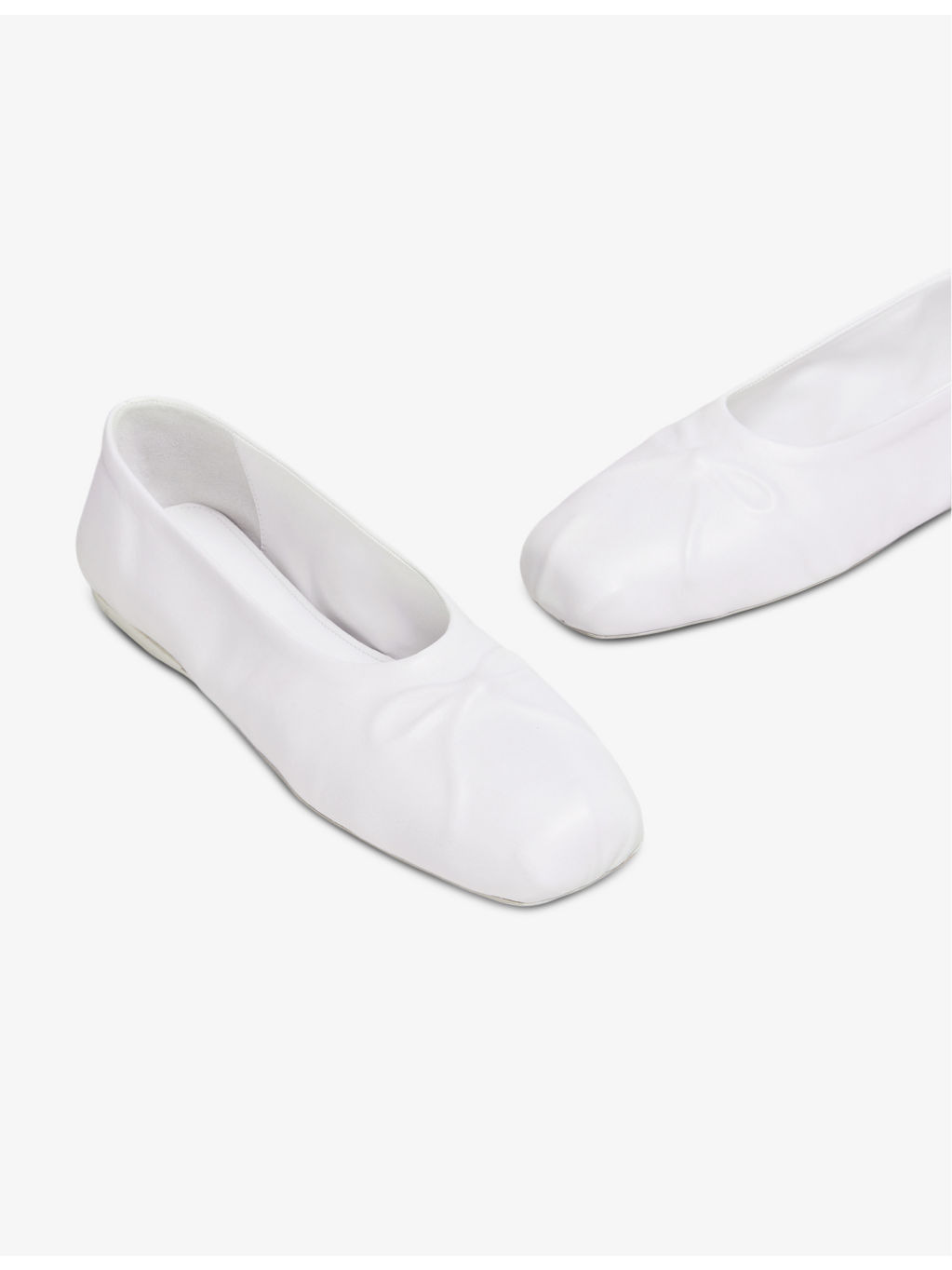 Dancer square-toe leather ballerina flats - 5