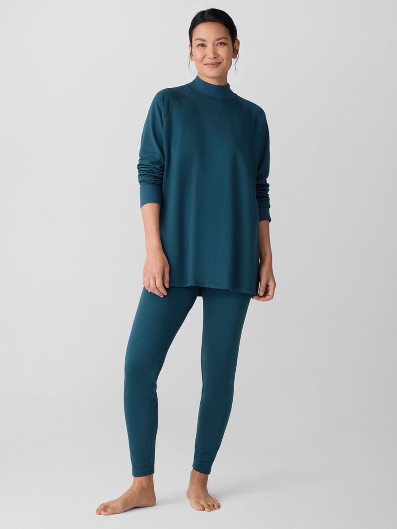 EILEEN FISHER Cozy Brushed Terry Hug High-Waisted Leggings outlook