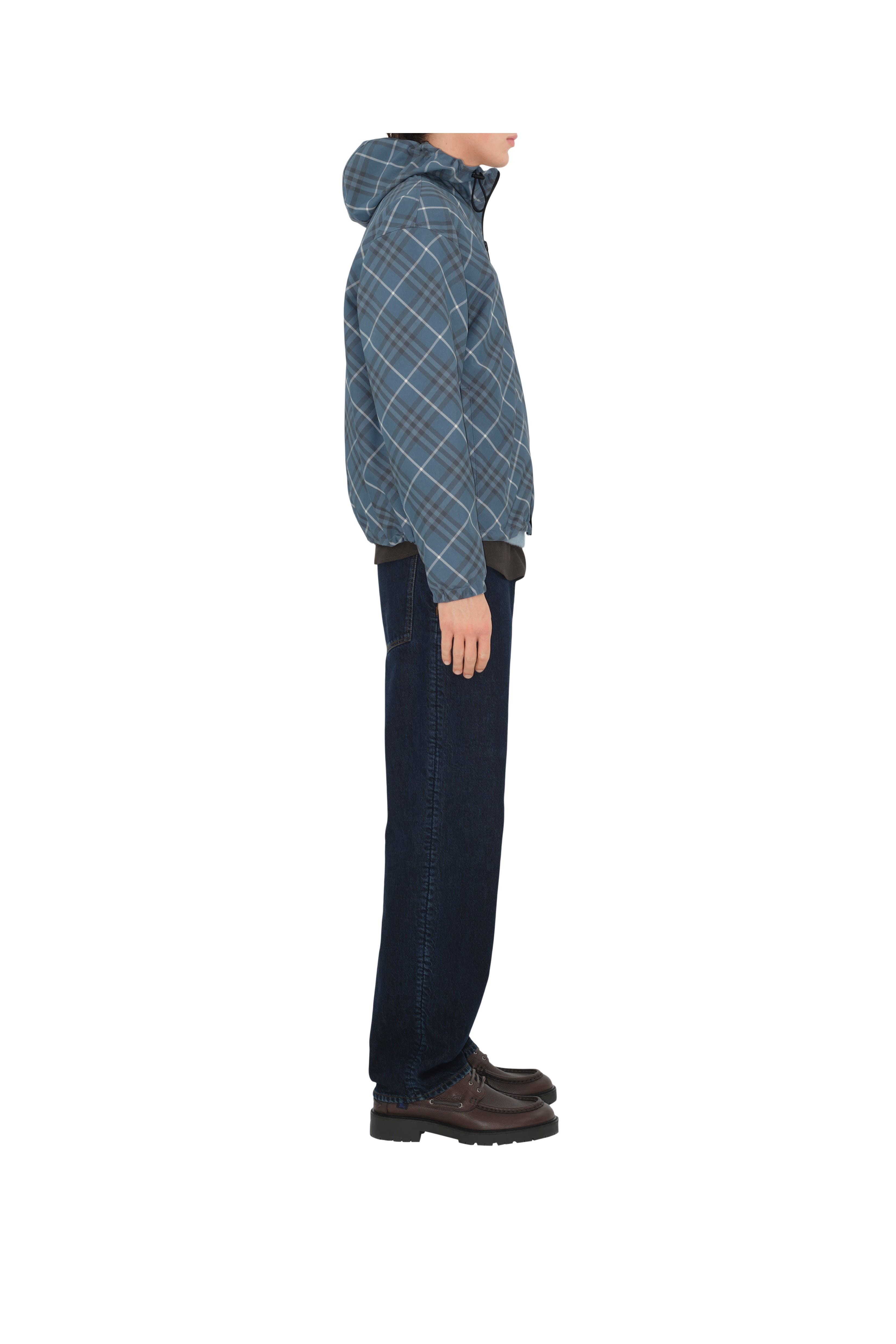 burberry Reversible Check Jacket in Pewter at Nordstrom - 4