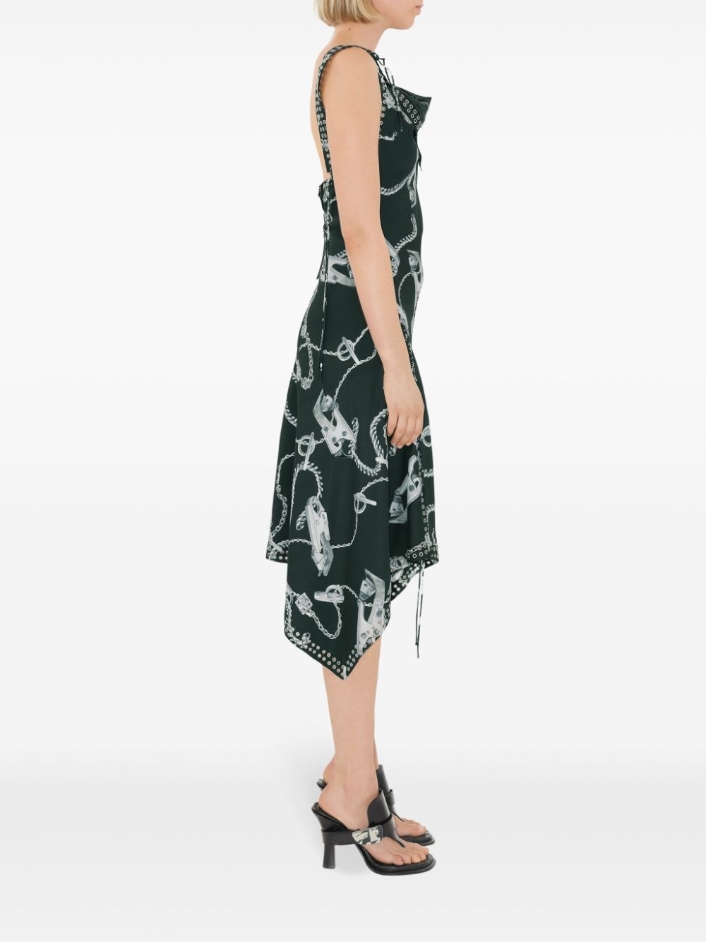 Knight Hardware-print dress - 3