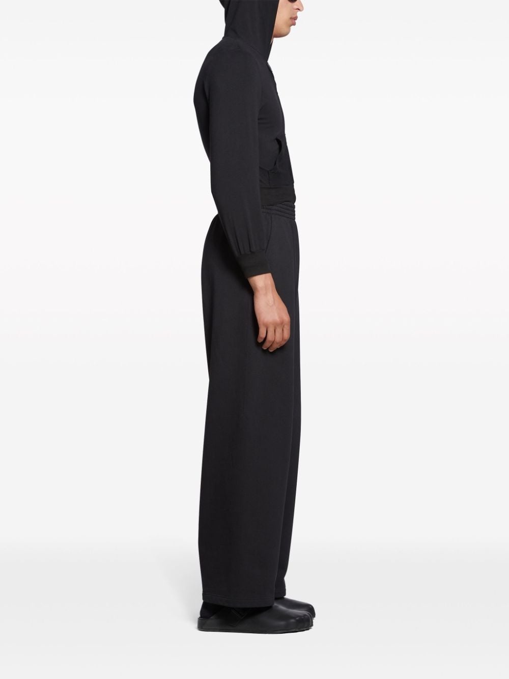 wide-leg cotton track pants - 2