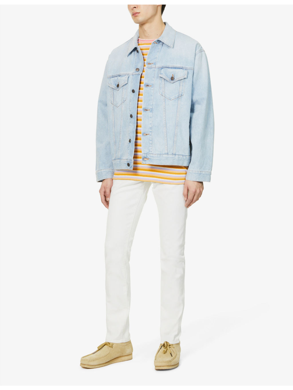 L'homme slim-fit tapered stretch-denim jeans - 2