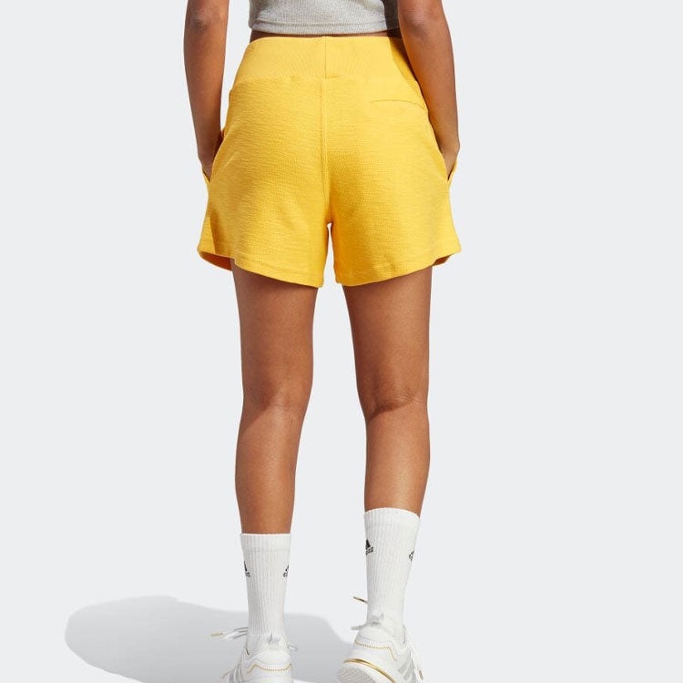 (WMNS) adidas Lounge Terry Loop Shorts 'Gold' HZ1603 - 4