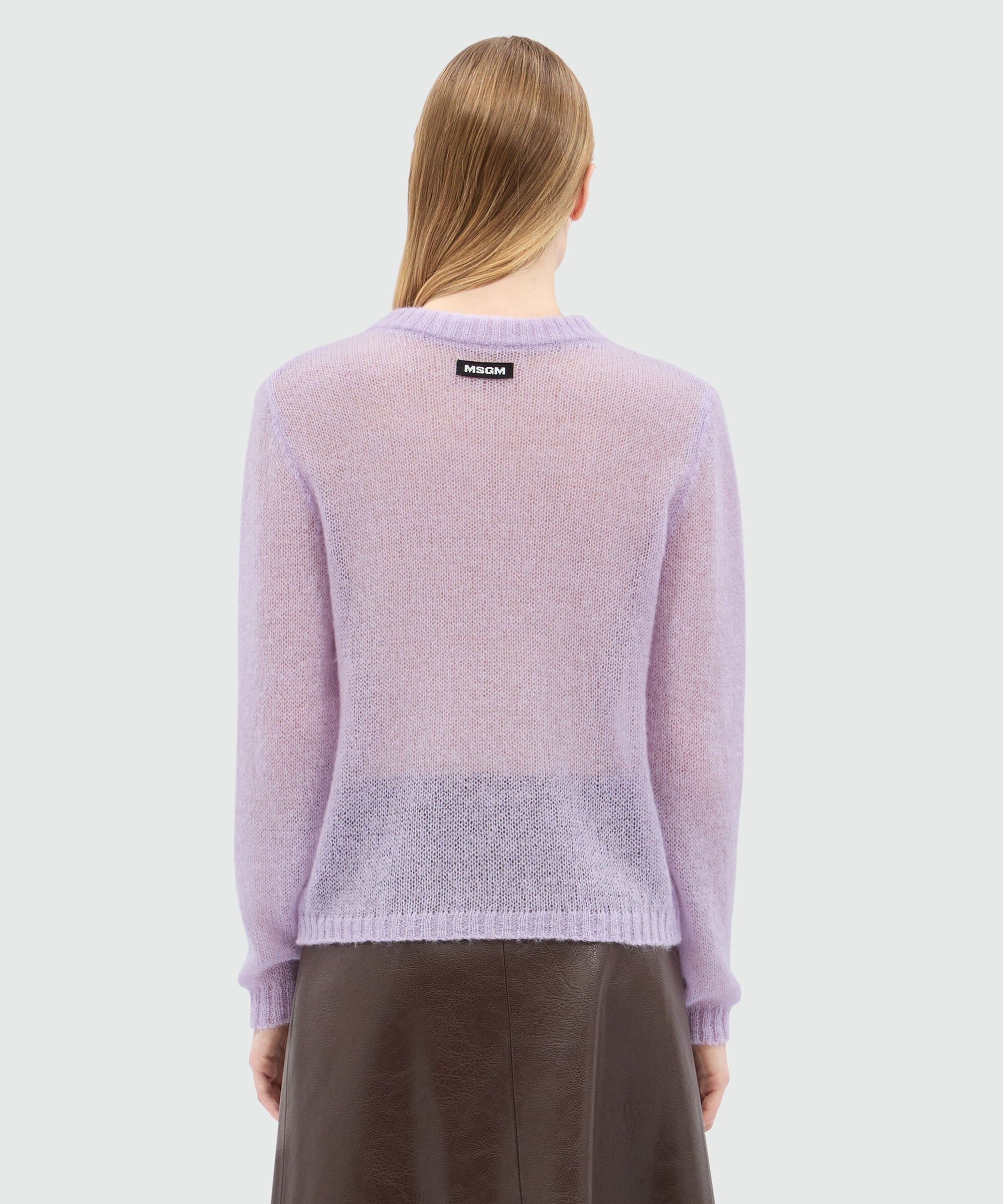 Lilac sweater in superlight mohair - 3