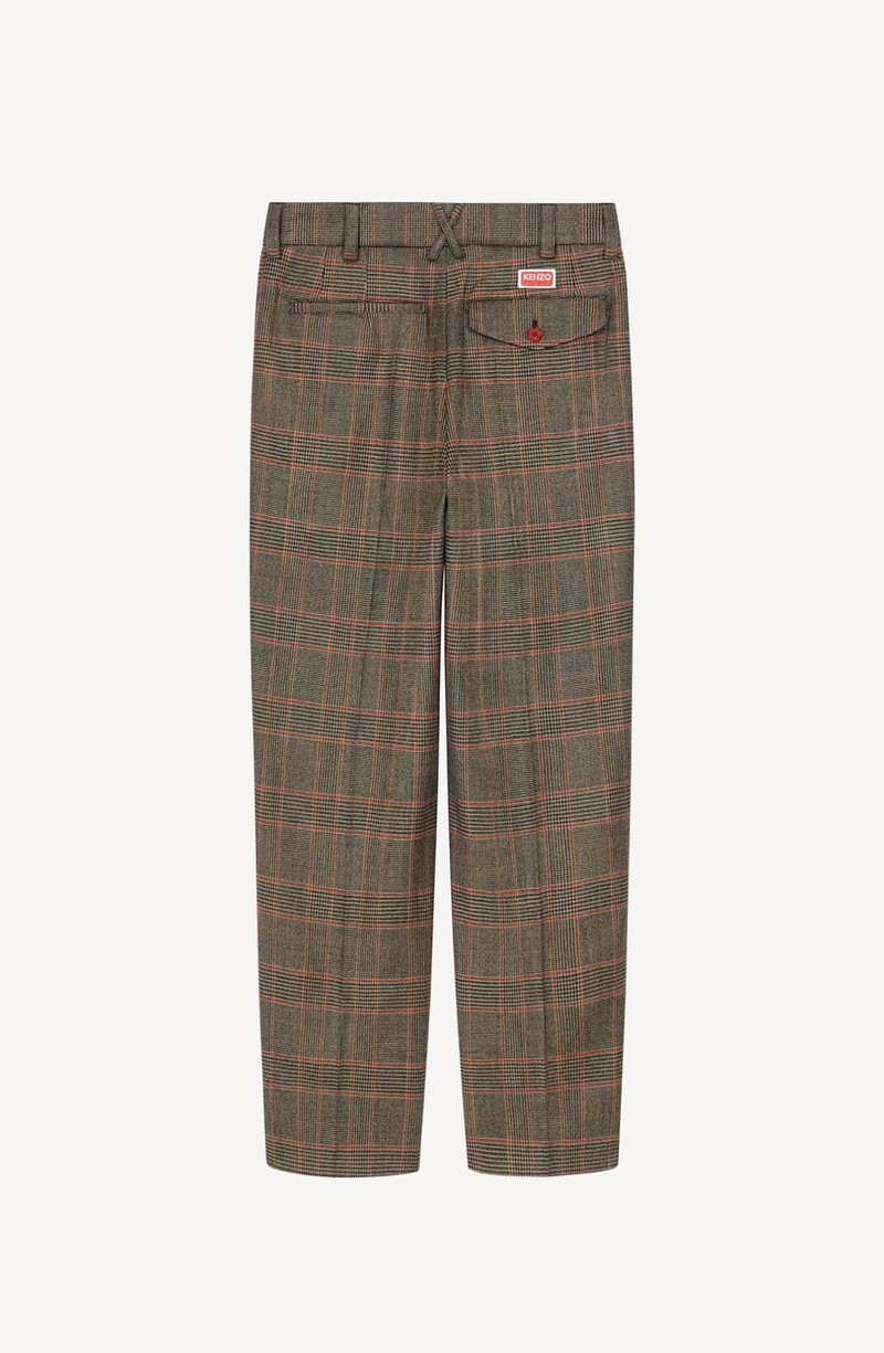 KENZO Checked tailored trousers outlook