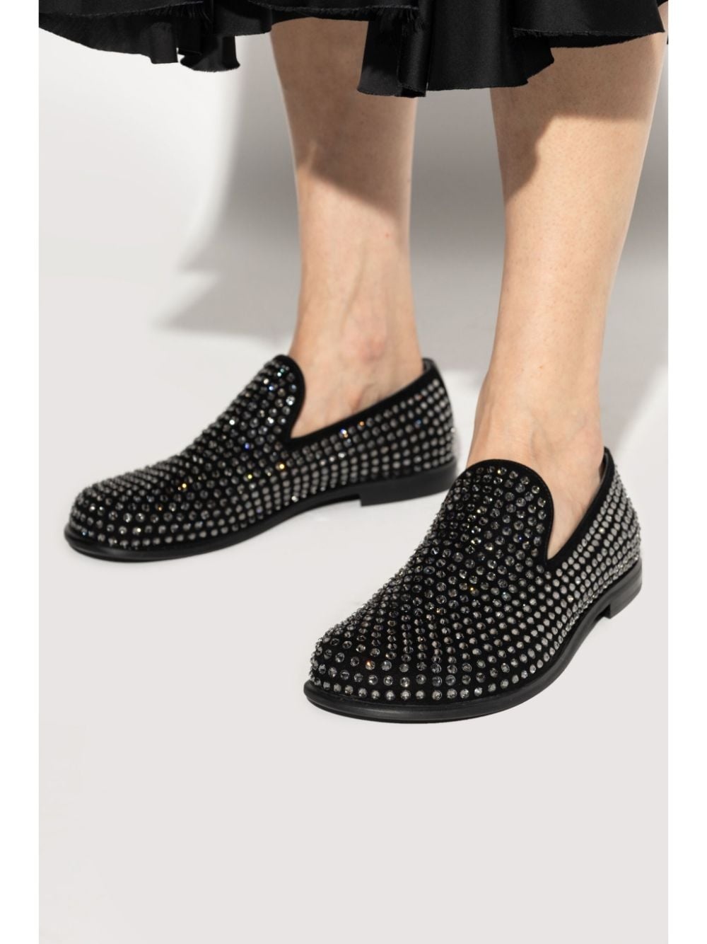 crystal-embellished loafers - 2