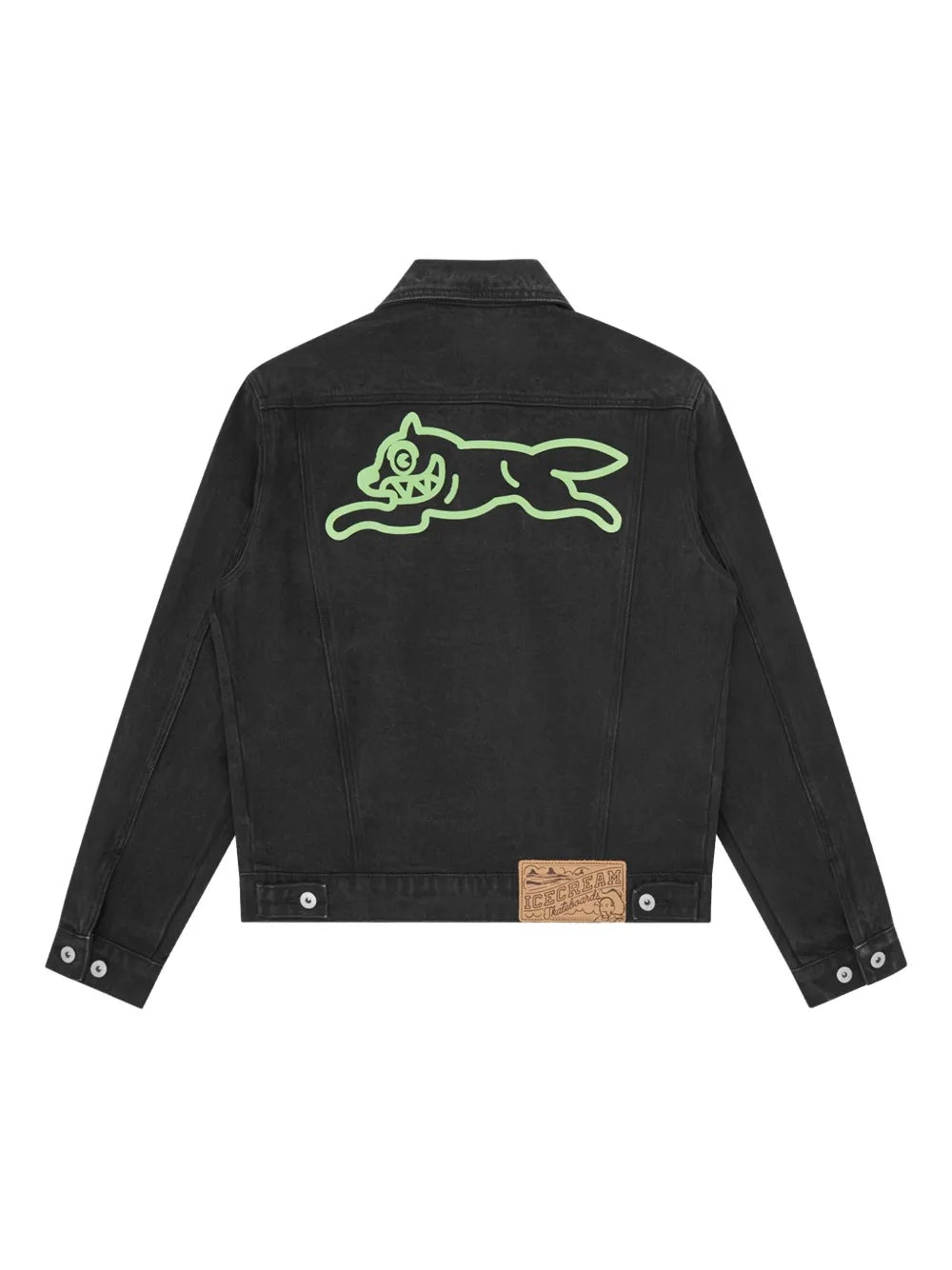 LOGO PRINT DENIM JACKET - 2