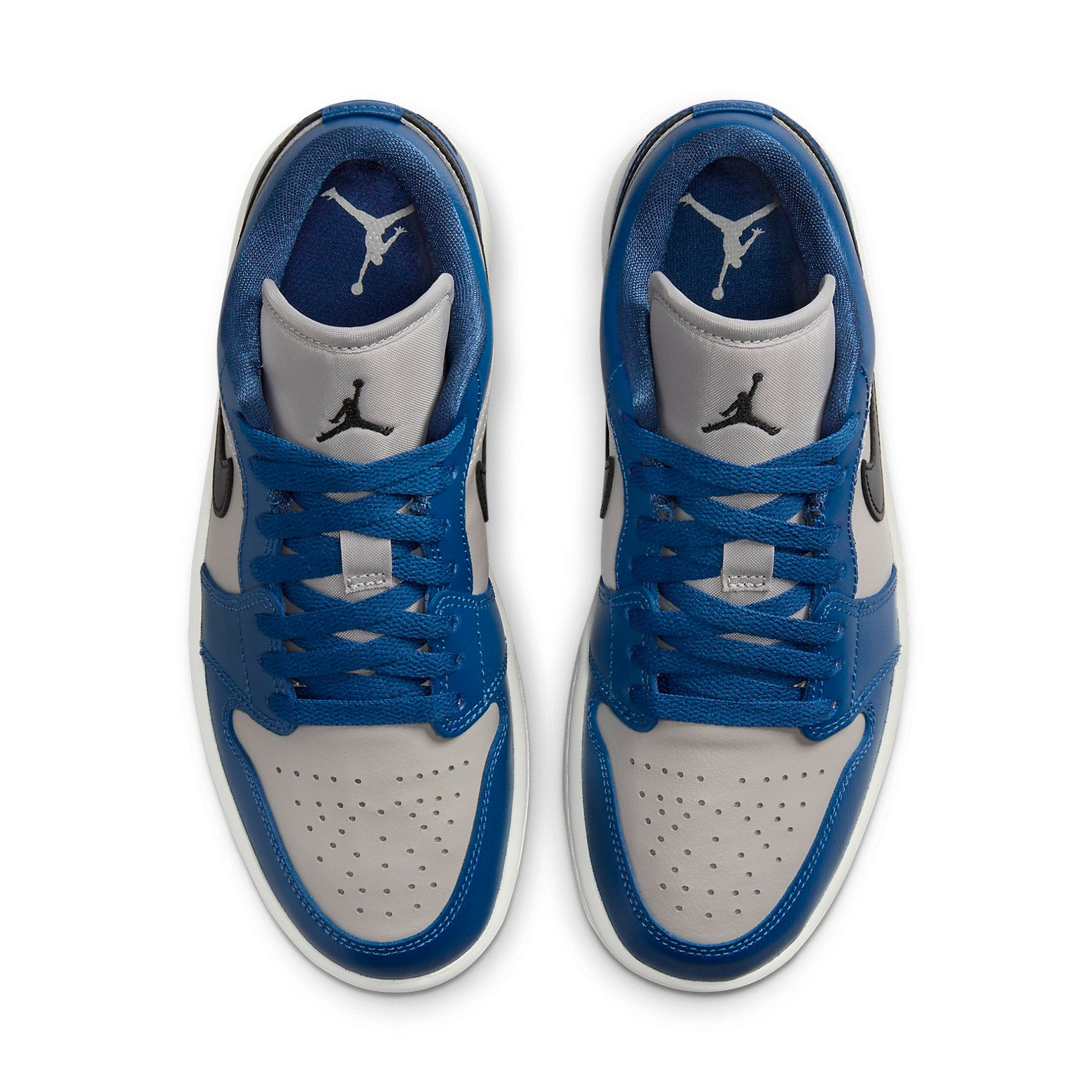 (WMNS) Air Jordan 1 Low 'Gray Navy Blue Black' DC0774-402 - 4