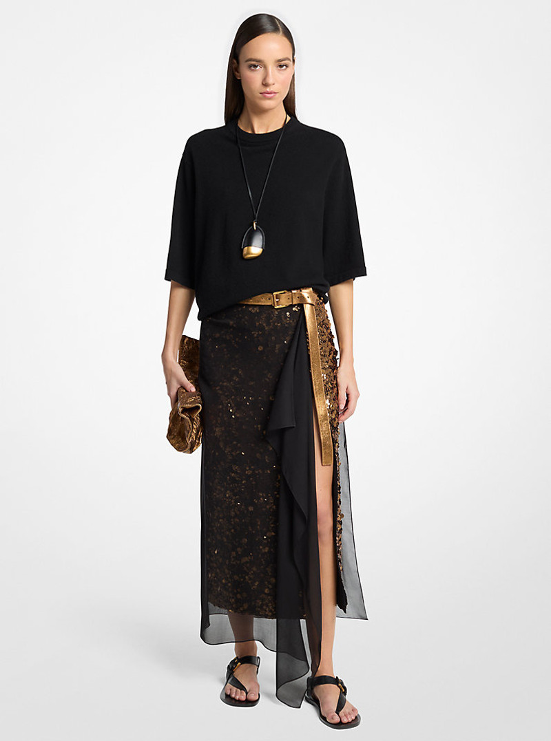 Jodi Crackled Metallic Leather Trouser Belt 3