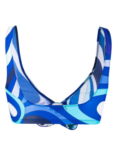 PUCCI Marmo-print bikini top outlook