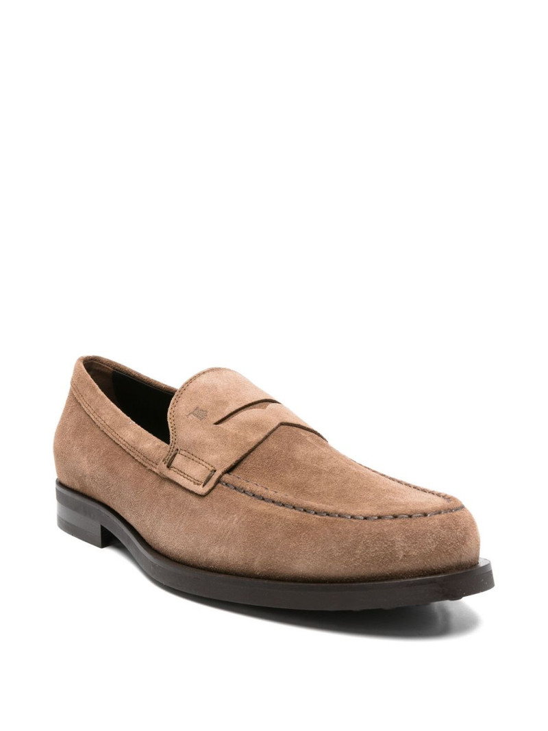 Tod's suede penny loafers outlook