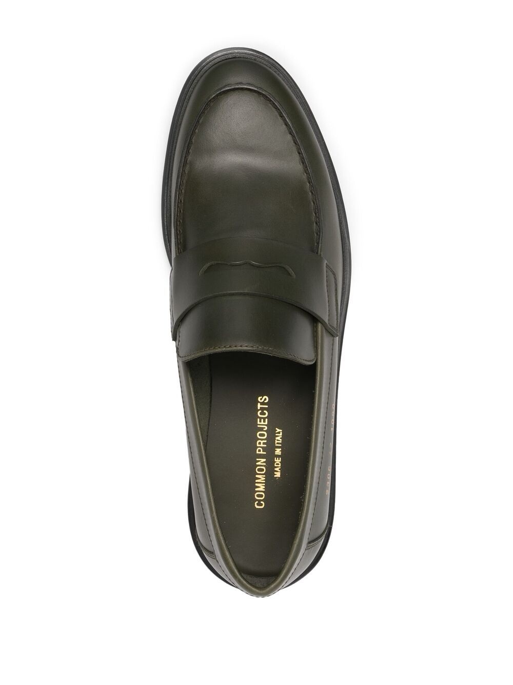 slip-on leather loafers - 4