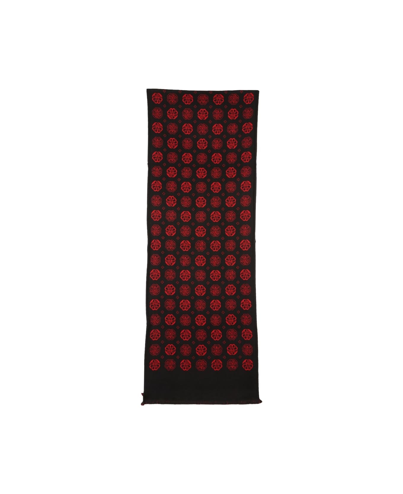 Scarf With Jacquard Pattern - 1