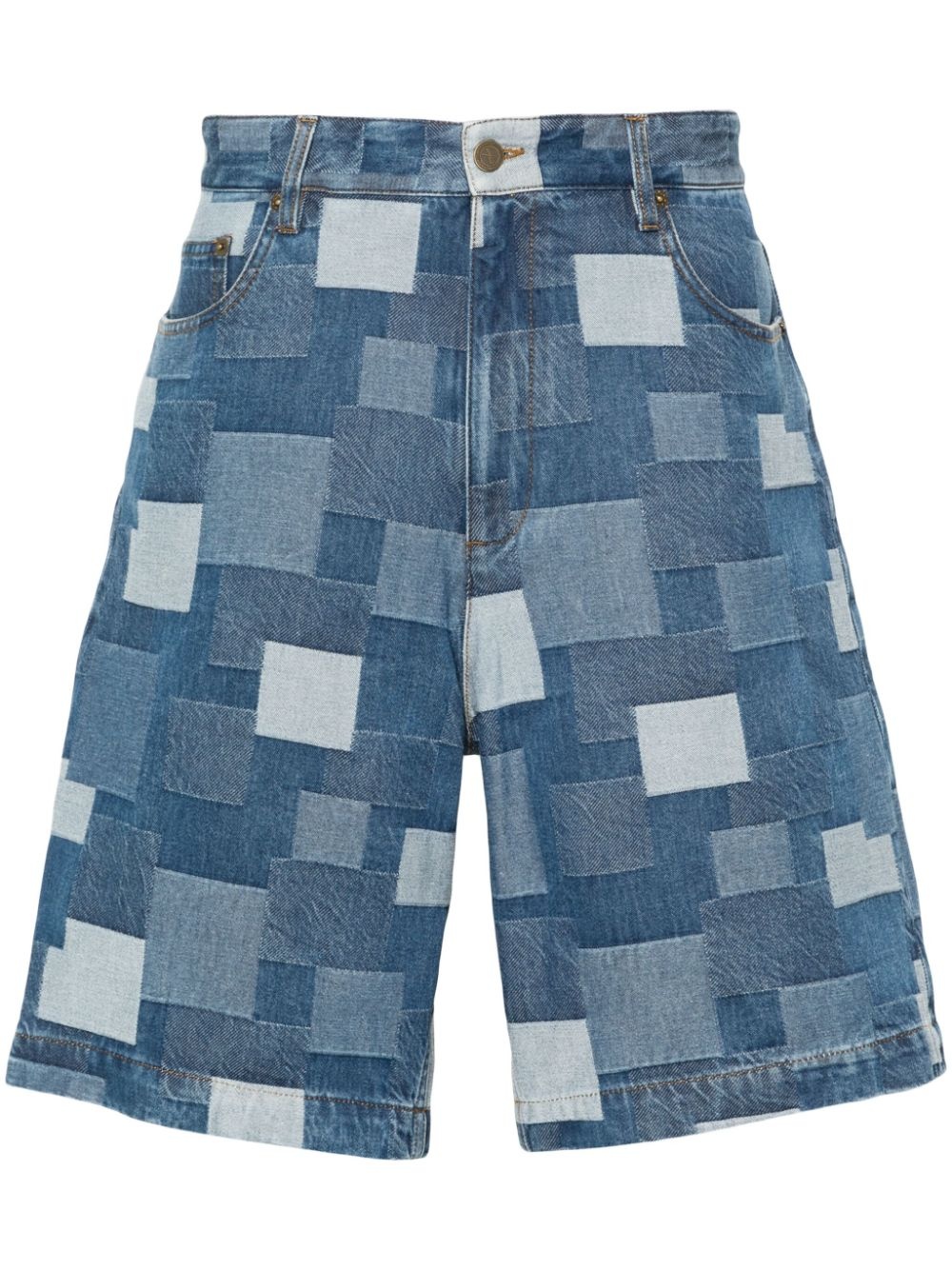 Helio denim shorts farfetch REVERSIBLE