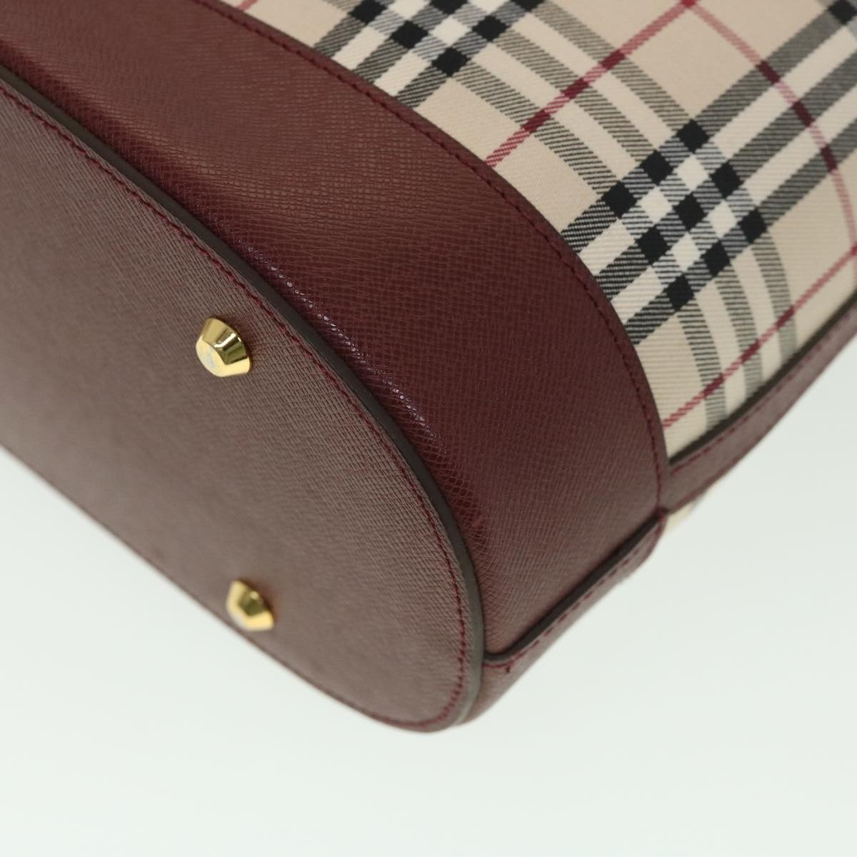 Burberry Nova Check Tote Bag Nylon Beige - 15