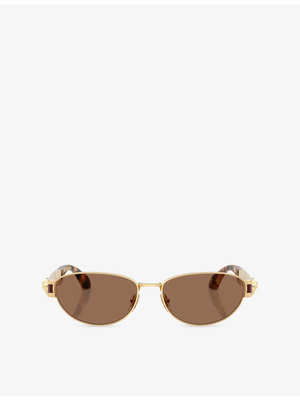 VE2304 Oval-Frame Metal Sunglasses - 1