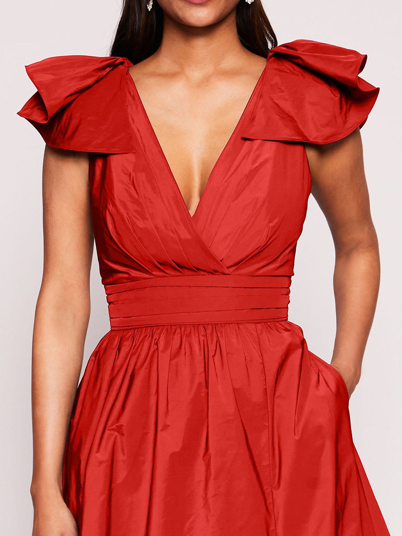 BOW TAFFETA GOWN 4
