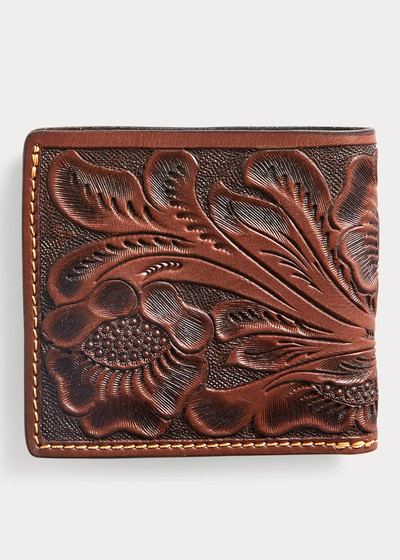RRL by Ralph Lauren Hand-Tooled Leather Billfold outlook