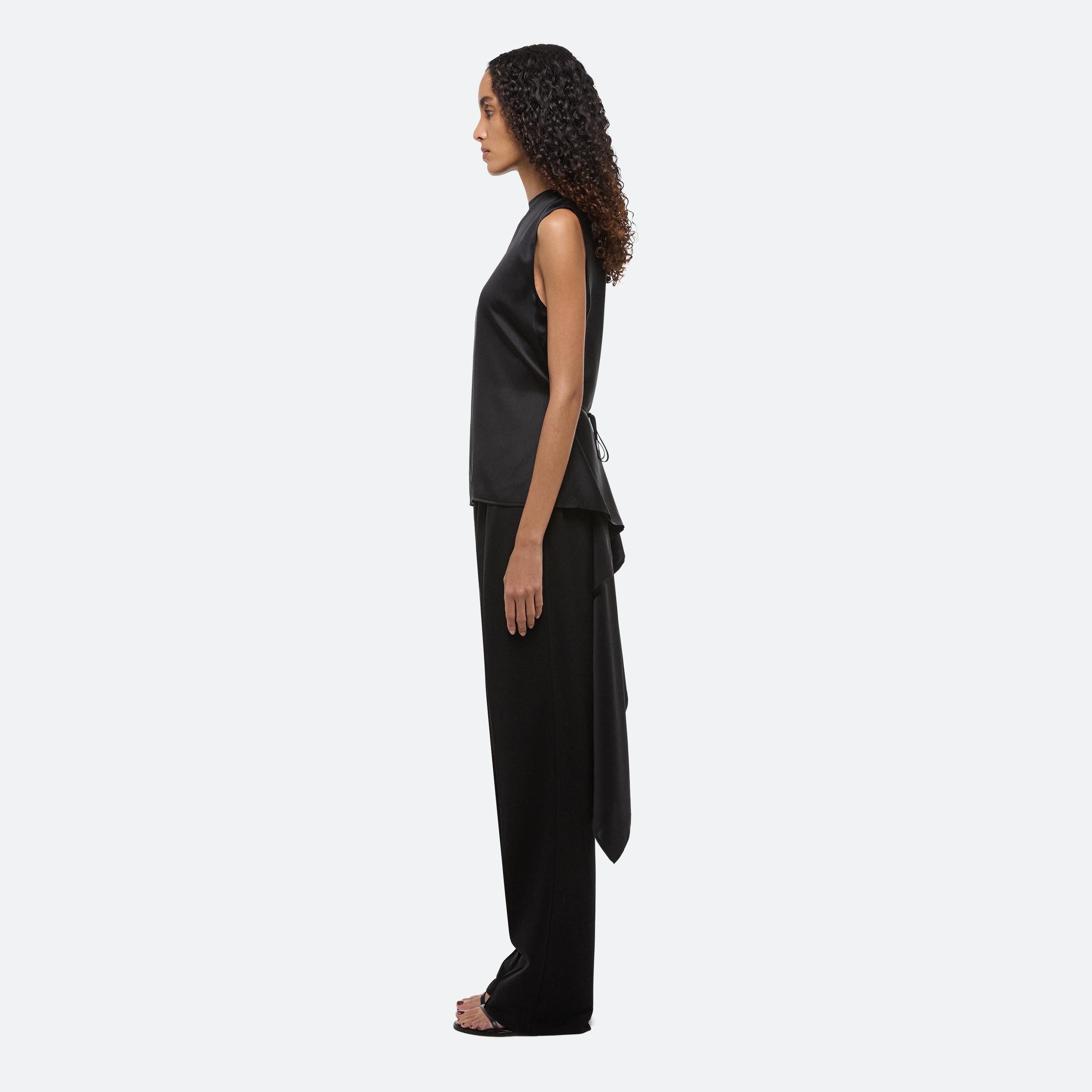 DRAPED SCARF TOP - 5